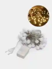 Желтый гирлянда "Праздничные огни", LED, 50 лампочек, 5 м