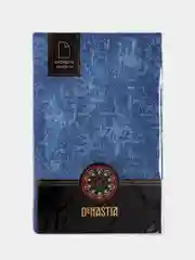 Скатерть DeNASTIA 140х200см, жаккард, цвет синий (эффект потёртости)