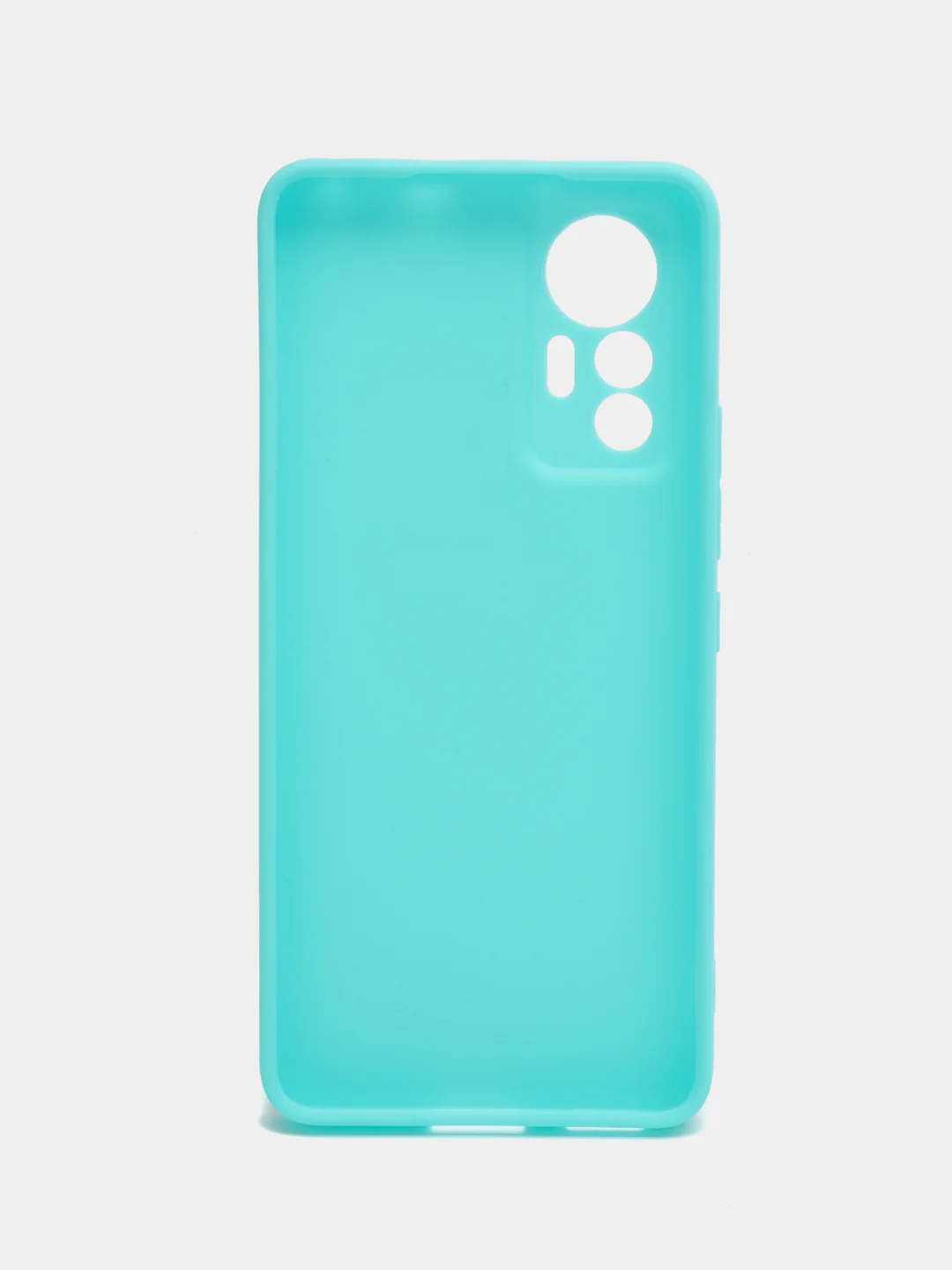 Бирюзовый чехол силиконовый Xiaomi 12 Lite (Сяоми 12 Лайт), матовый