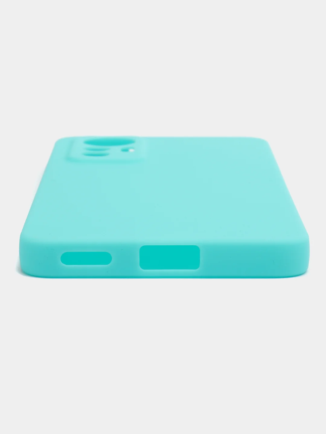 Бирюзовый чехол силиконовый Xiaomi 12 Lite (Сяоми 12 Лайт), матовый