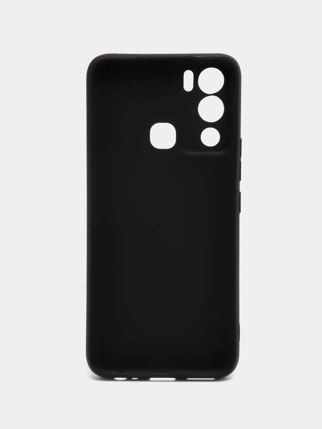 Черный чехол Infinix Hot 12i силиконовый, цветной, матовый