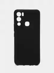 Черный чехол Infinix Hot 12i силиконовый, цветной, матовый