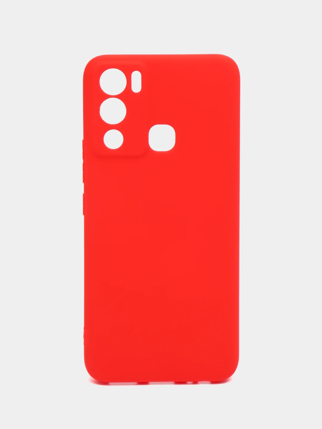 Красный чехол Infinix Hot 12i силиконовый, цветной, матовый