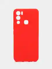 Красный чехол Infinix Hot 12i силиконовый, цветной, матовый