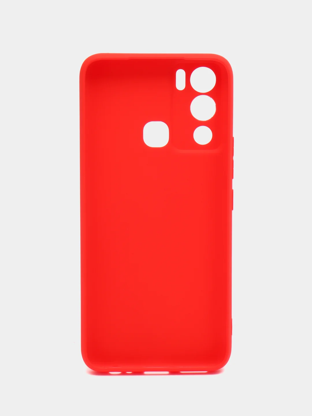 Красный чехол Infinix Hot 12i силиконовый, цветной, матовый