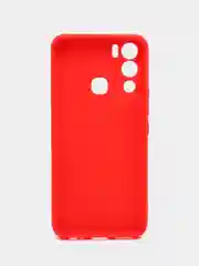 Красный чехол Infinix Hot 12i силиконовый, цветной, матовый