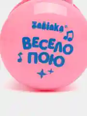 Розовый музыкальный зайчик-неваляшка, подарок к 8-му марта Музыкальная игрушка
