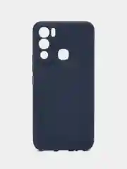 Темно-синий чехол Infinix Hot 12i силиконовый, цветной, матовый