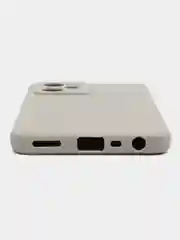 Серый чехол Realme C35 Реалми С35 силиконовый, цветной, матовый