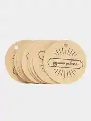 Серый бирка "handmade"