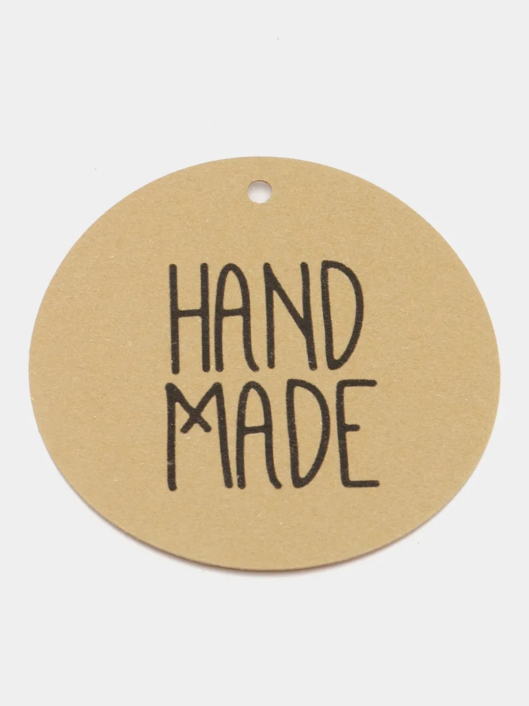Красный бирка "handmade"