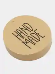 Красный бирка "handmade"