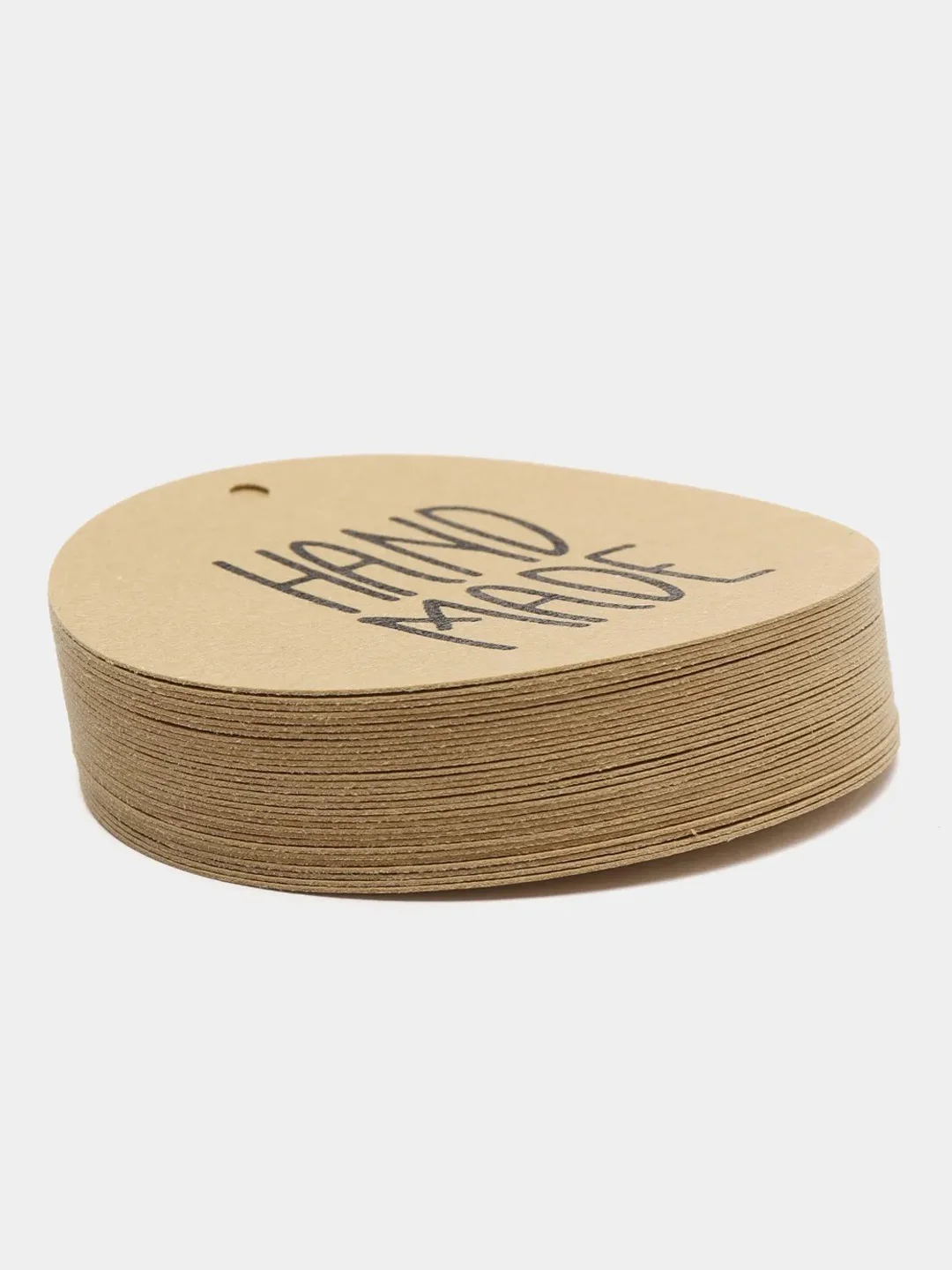 Красный бирка "handmade"