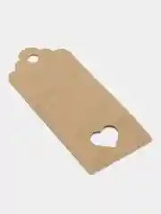 Бирка крафт, 100 шт, "Hand made with Love"