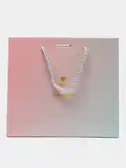 Подарочный пакет розовый градиент "Rich and colorful"