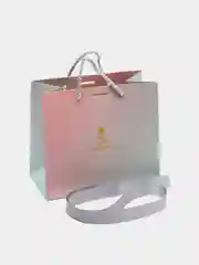 Подарочный пакет розовый градиент "Rich and colorful"