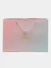 Подарочный пакет розовый градиент "Rich and colorful"