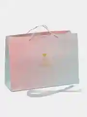 Подарочный пакет розовый градиент "Rich and colorful"