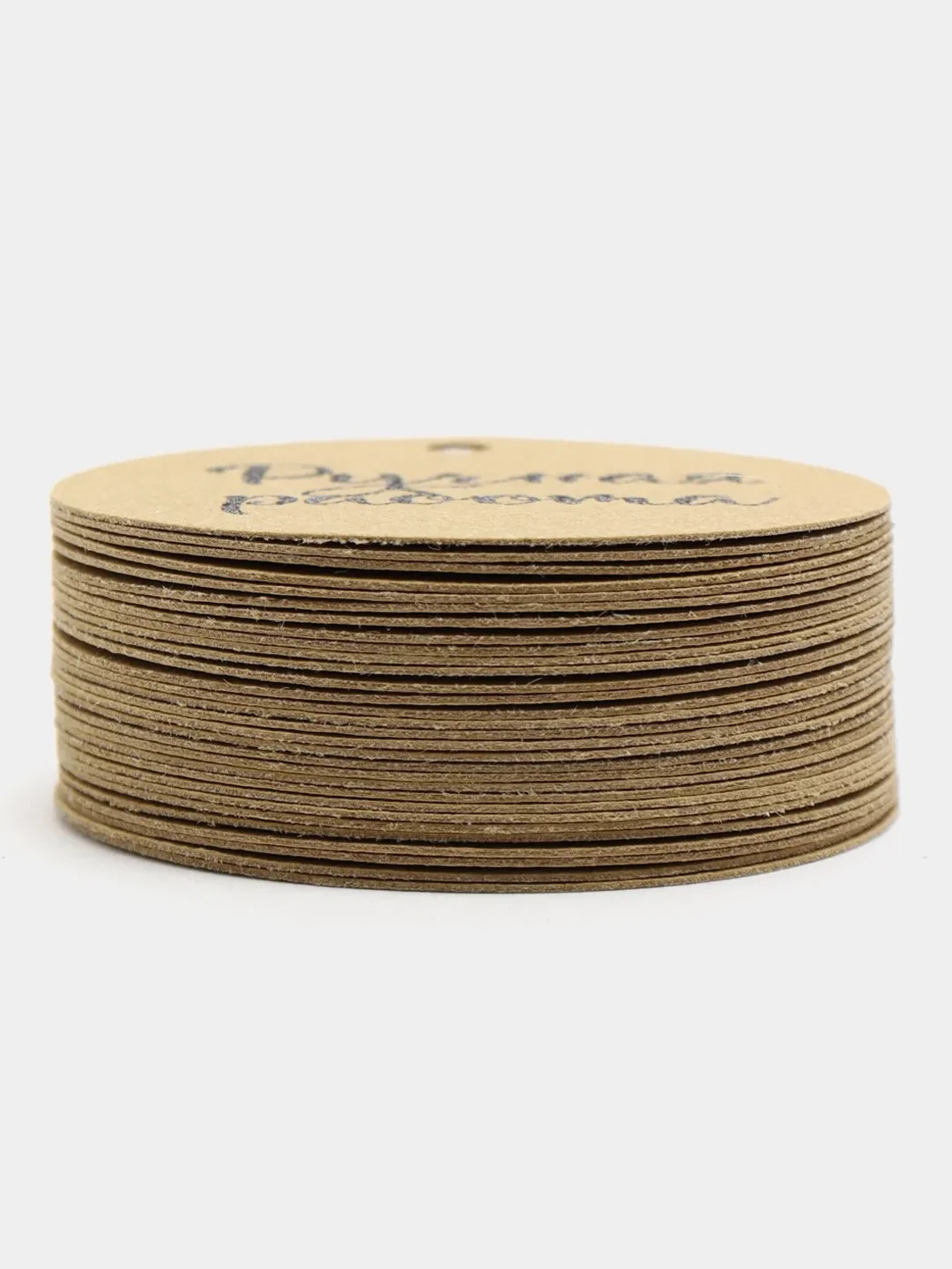 Белый бирка "handmade"