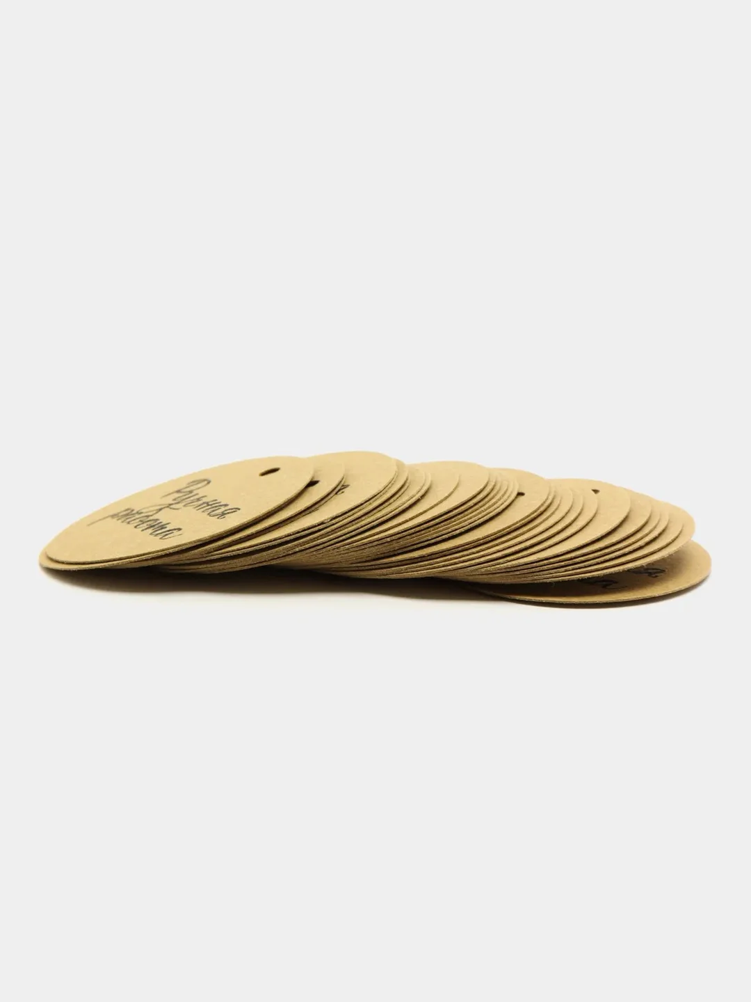 Белый бирка "handmade"