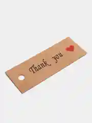 Бирка для подарка "Thank you", 20 штук