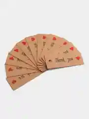 Бирка для подарка "Thank you", 20 штук