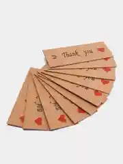 Бирка для подарка "Thank you", 20 штук