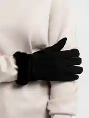 Черный перчатки женские