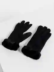 Черный перчатки женские