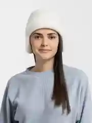 Белый шапка ушанка женская зимняя