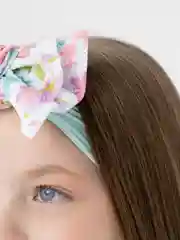 Мятный детская повязка на голову /повязка бант/повязка для девочки