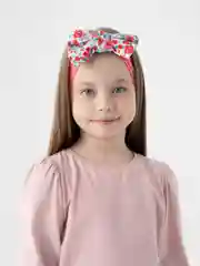 Розовый детская повязка на голову /повязка бант/повязка для девочки