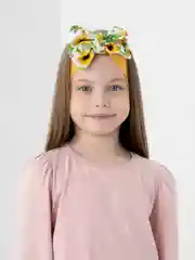 Хаки детская повязка на голову /повязка бант/повязка для девочки