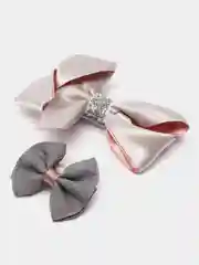 Серебряный подарочный набор в сундучке для девочки: резинки и заколки