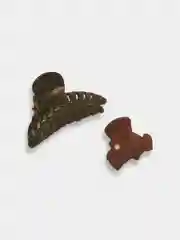 Заколка-крабик, женская, 2 штуки