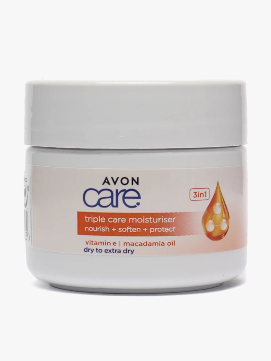 Оранжевый avon Care Для любого типа кожи Тройной уход. Увлажняющий и питающий крем для лица, 100 мл
