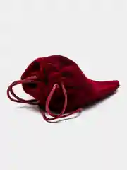 Багровый бархатный подарочный мешочек