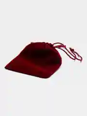 Багровый бархатный подарочный мешочек