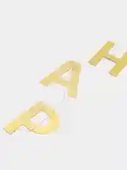 Золотой праздничная гирлянда на день рождения "Happy birthday", длина 1,8 м
