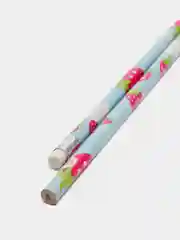 Голубой набор карандашей чернографитных HB "Фрукты", с ластиком, 12 штук
