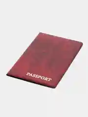Багровый обложка для паспорта