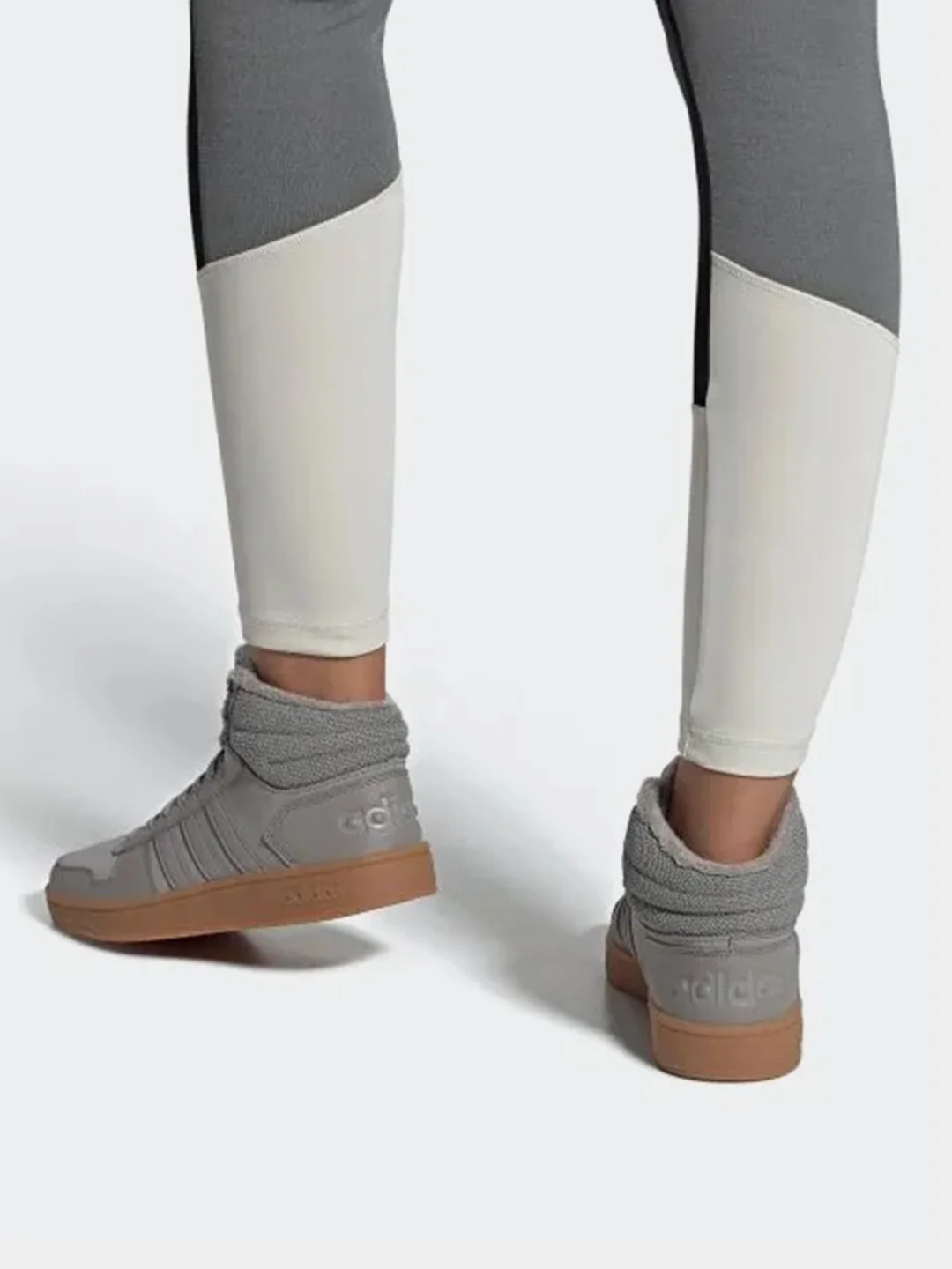 Кеды зимние женские, размеры 36-40, Adidas HOOPS 2.0 MID