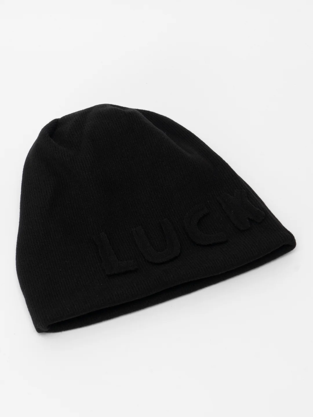 Черный шапка для девушек Lucky, демисезонная