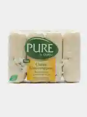 Бежевый мыло туалетное Pure, 4 х 85 г