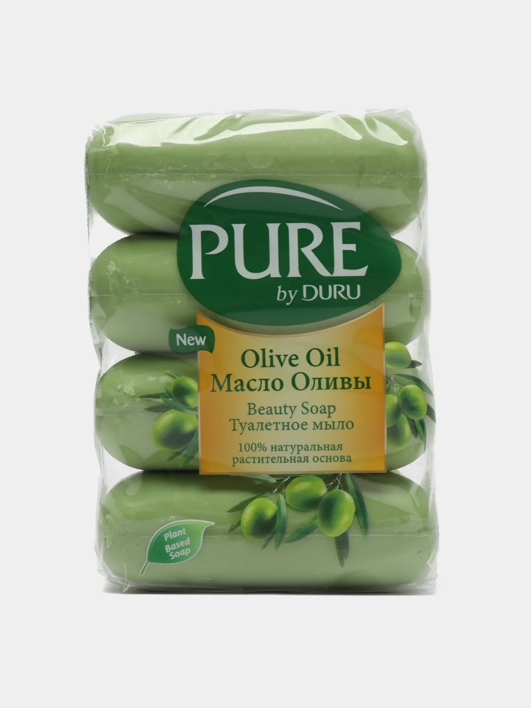 Оливковый мыло туалетное Pure, 4 х 85 г