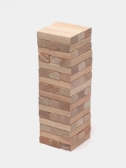 Игра настольная "Башня", 48 деревянных блоков, "Золотая сказка", 662294
