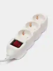 Удлинитель сетевой Sonnen U-135GS, 3 розетки, c заземлением, белый, 10А, 5 м