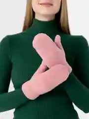 Розовый варежки женские