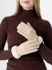 Бежевый перчатки женские