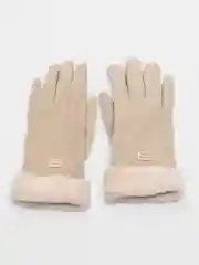 Бежевый перчатки женские